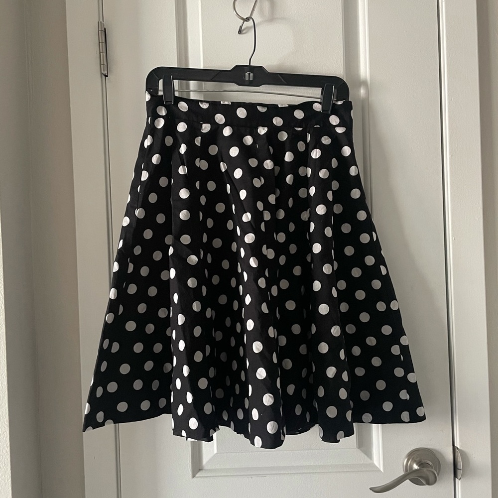 Polka dot circle skirt